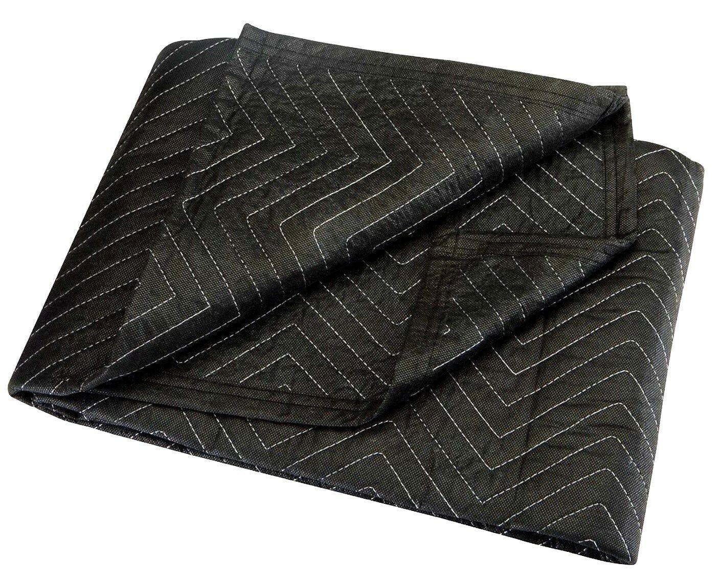 Quilted verhuisdeken 180x203 - zwart-zwart